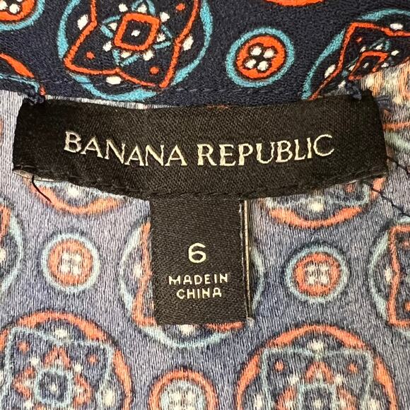 Banana Republic Women's Abstract Print Dress Size 6 - Picture 5 of 5